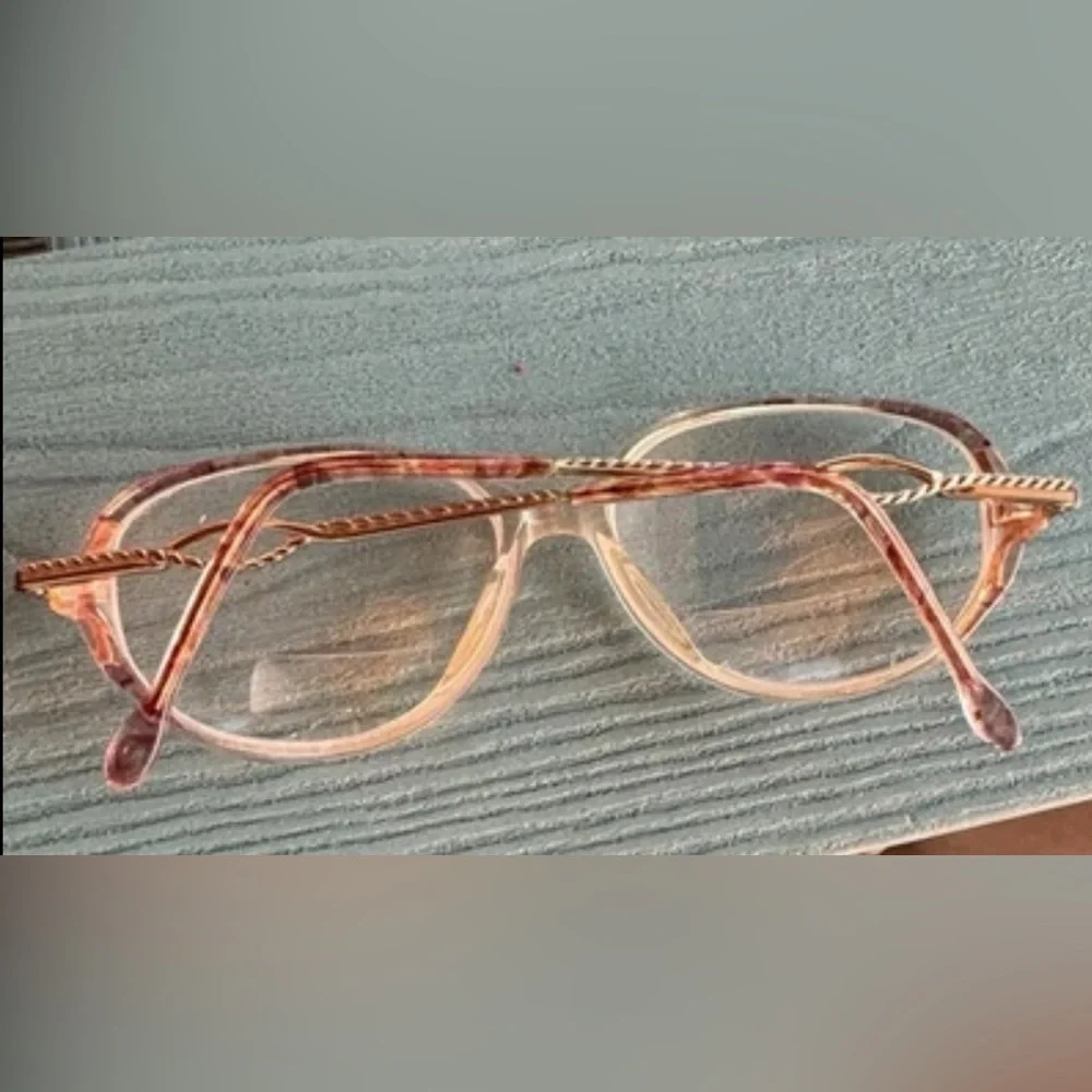 Silver Dollar Suzanna Eyeglass Frames Only Color #2 Pink Tortoise/Gold 51-15-135